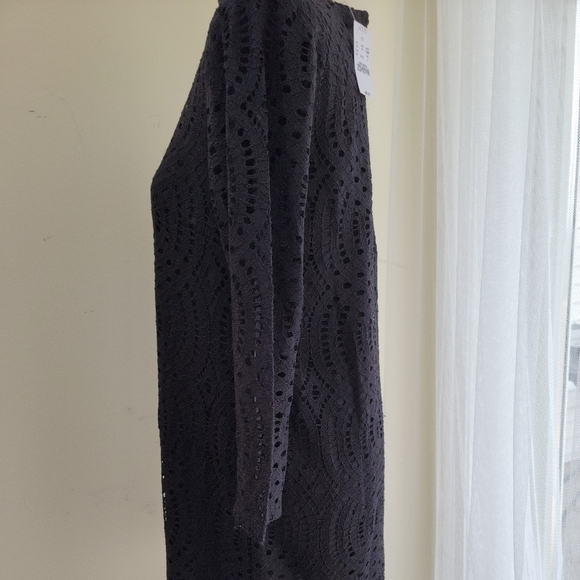 J Crew Dress Black Lace Formal Sheath Dress Size 2 NWT - Picture 3 of 8